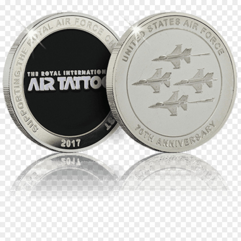 Royal Air Force Commemorative Coin Silver World Challenge Coins PNG
