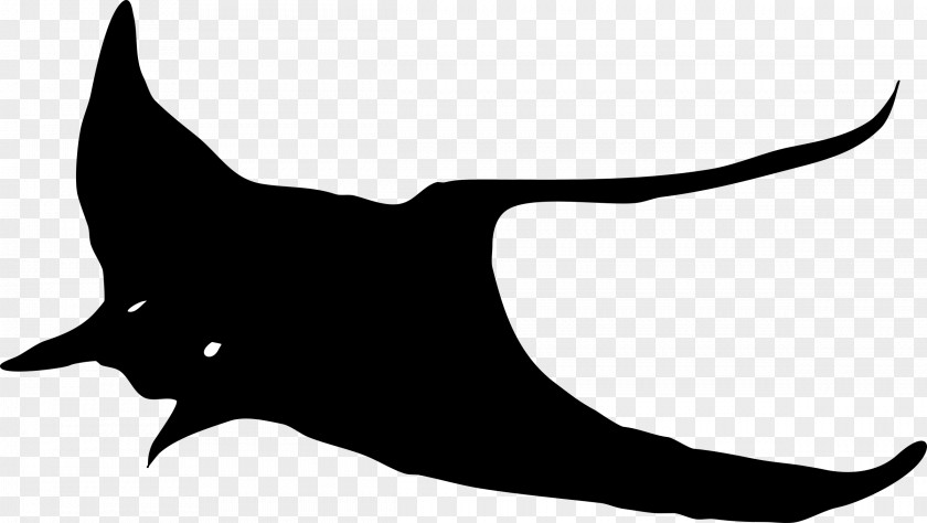 Silhouette Myliobatoidei Manta Ray Clip Art PNG