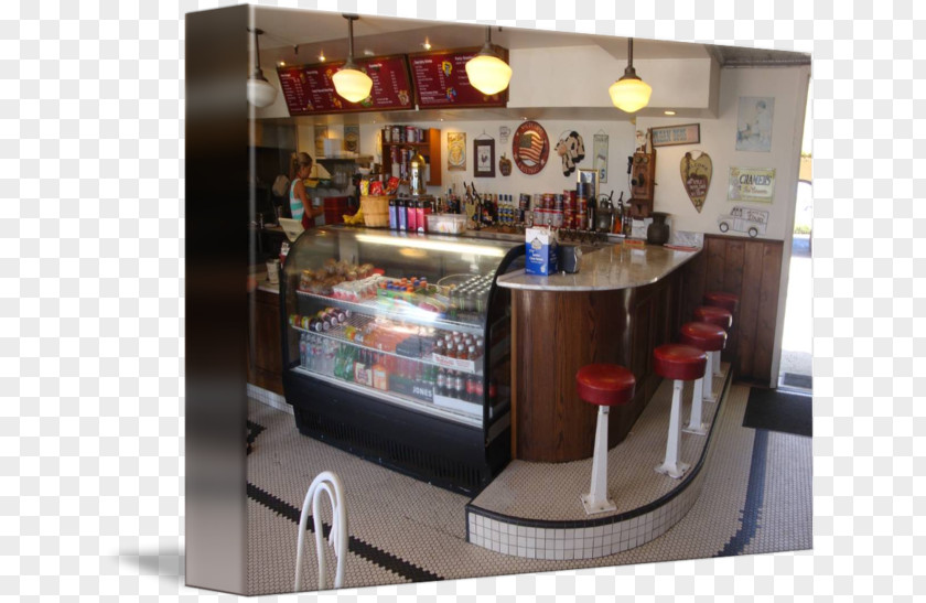 Soda Fountain Display Case PNG