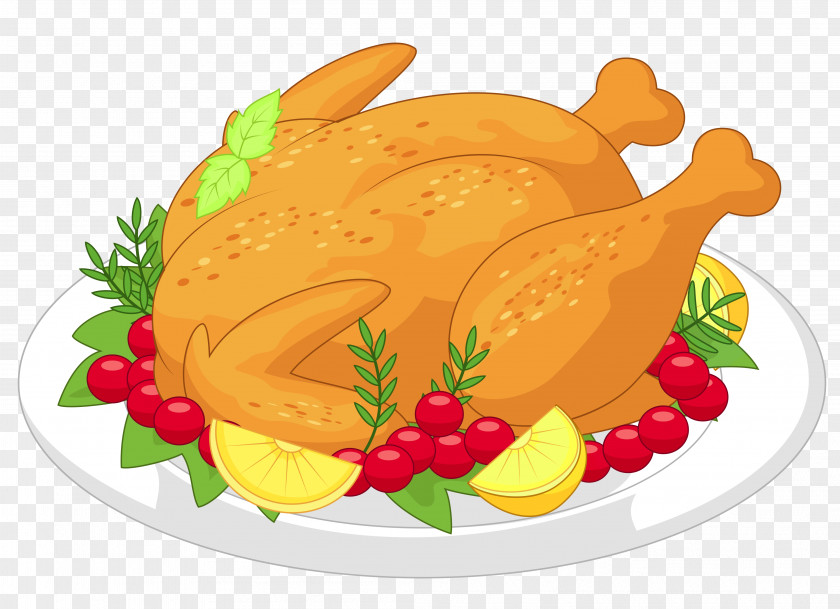 Thanksgiving Turkey Diner Clipart Sunday Roast Chicken Roasting PNG