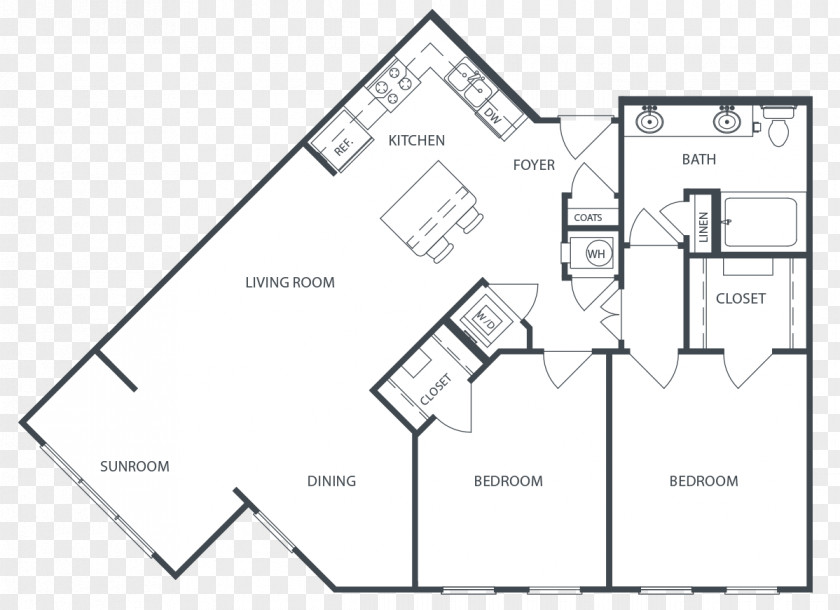 Apartment Floor Plan Asheville Exchange Homes PNG