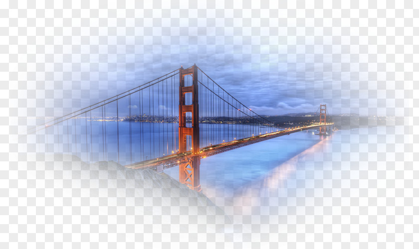 Bridge Golden Gate Bridge–tunnel Oil Painting PNG