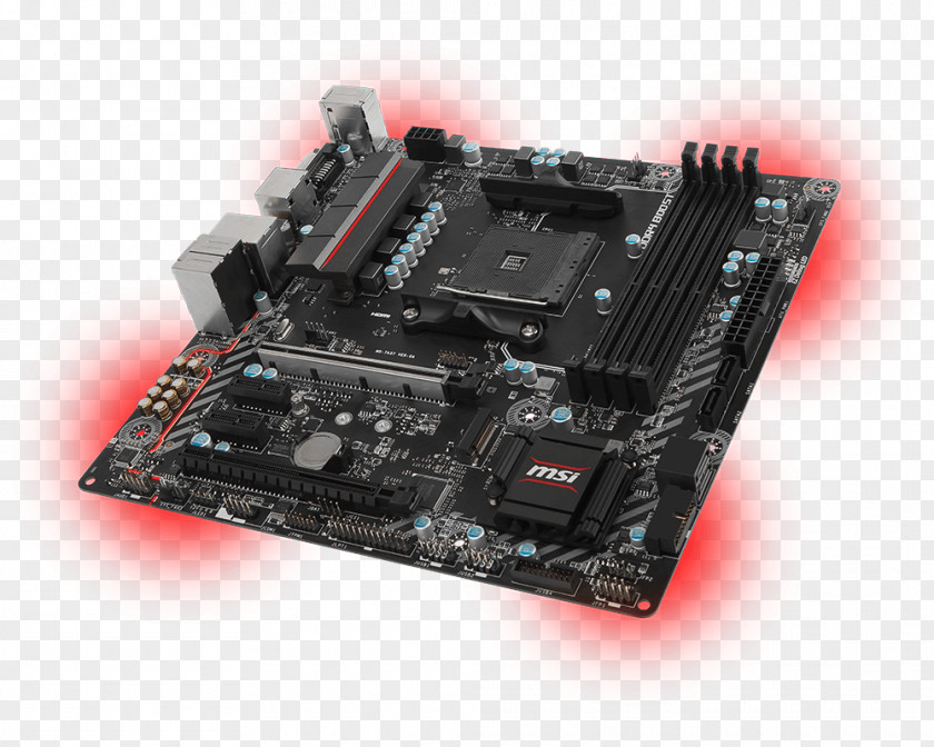 Computer Socket AM4 MicroATX Motherboard MSI B350M MORTAR PNG