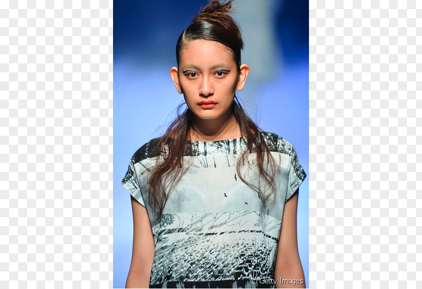 Model Runway Fashion Week Long Hair PNG