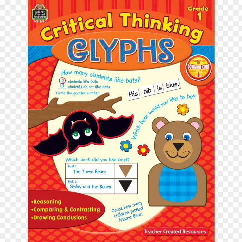 Book Critical Thinking Glyphs Grade 1 Essay Writing PNG