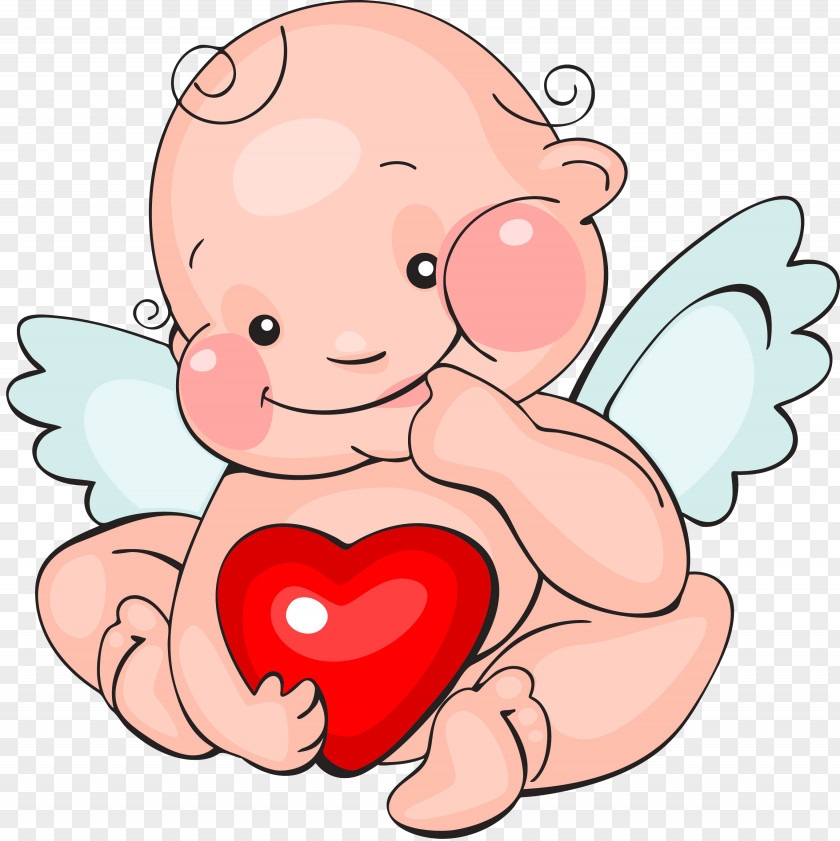 Cupid Valentine's Day Heart Clip Art PNG