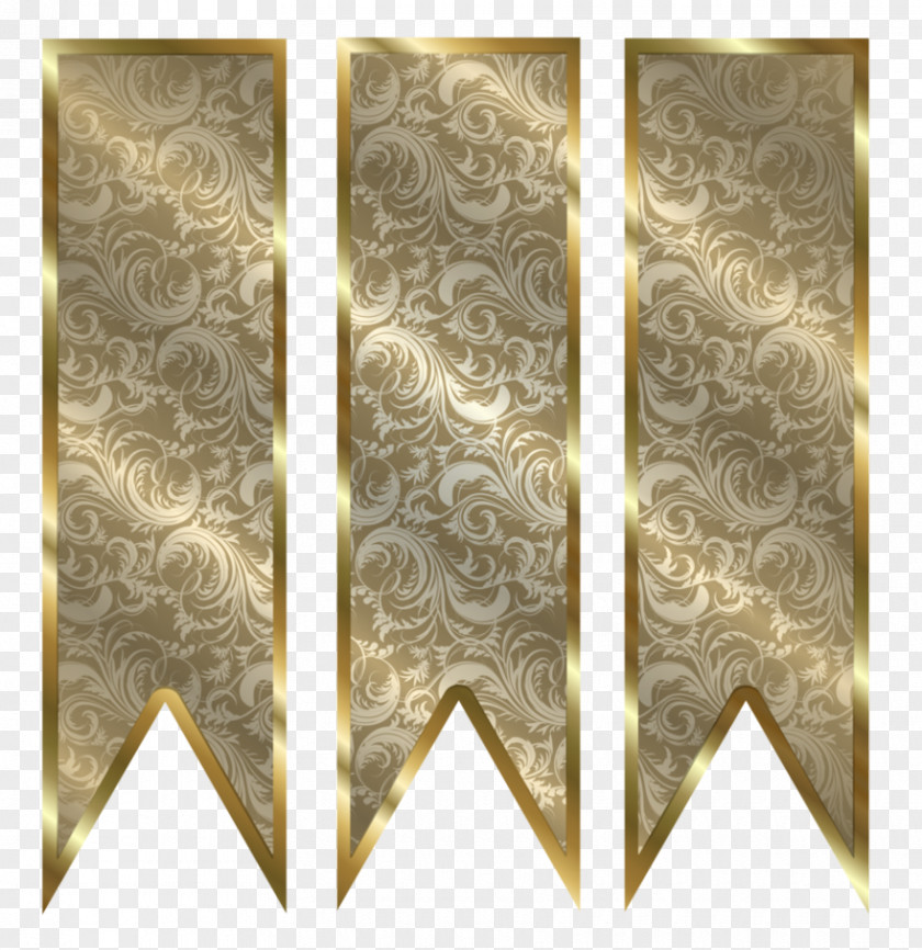 Gold Ribbons Angle Pattern PNG