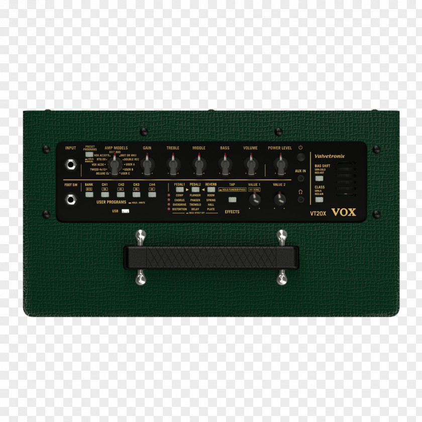 Guitar Amplifier Vox VT20X VOX Amplification Ltd. VT40X British Racing Green PNG