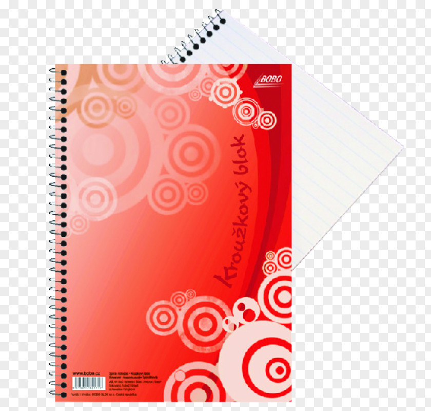 Notebook Block Paper Spiral Neon PNG