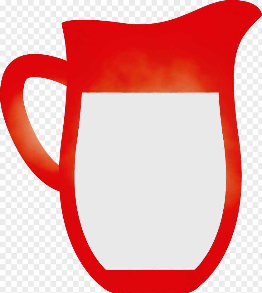 Red Drinkware Tableware Serveware Mug PNG