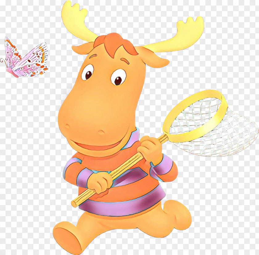 Sticker Stuffed Toy Giraffe Cartoon PNG