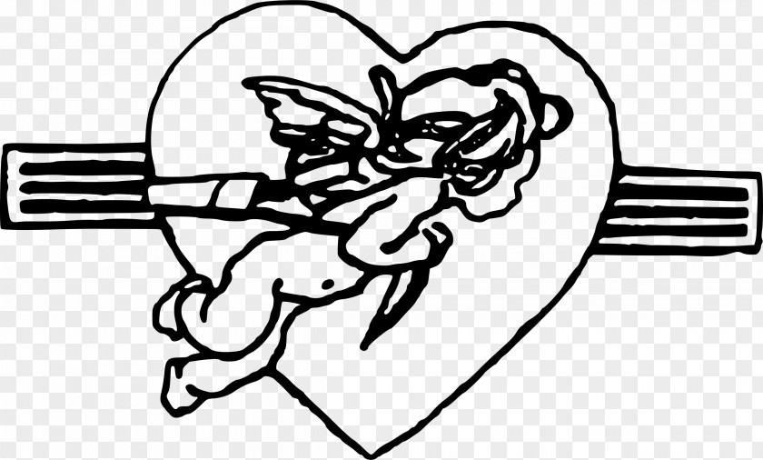 Cupid Line Art Clip PNG