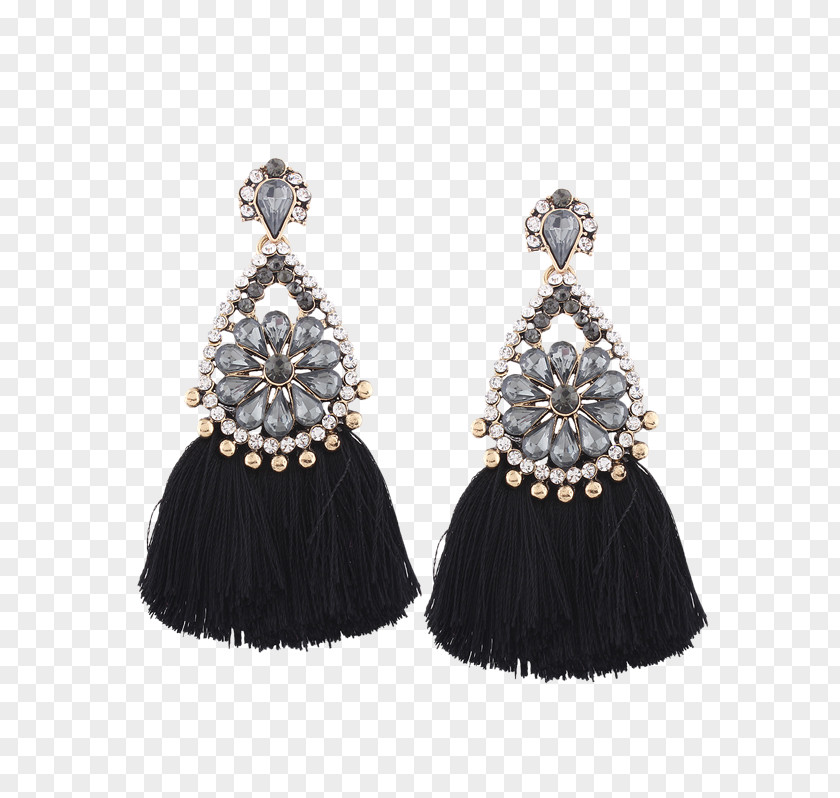 Jewelry Clothes Earring Imitation Gemstones & Rhinestones Tassel Jewellery Fringe PNG