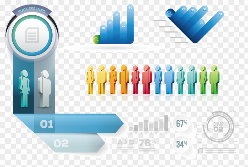 Ppt Element Pie Chart Infographic PNG