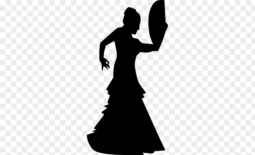 Silhouette Flamenco Dance PNG