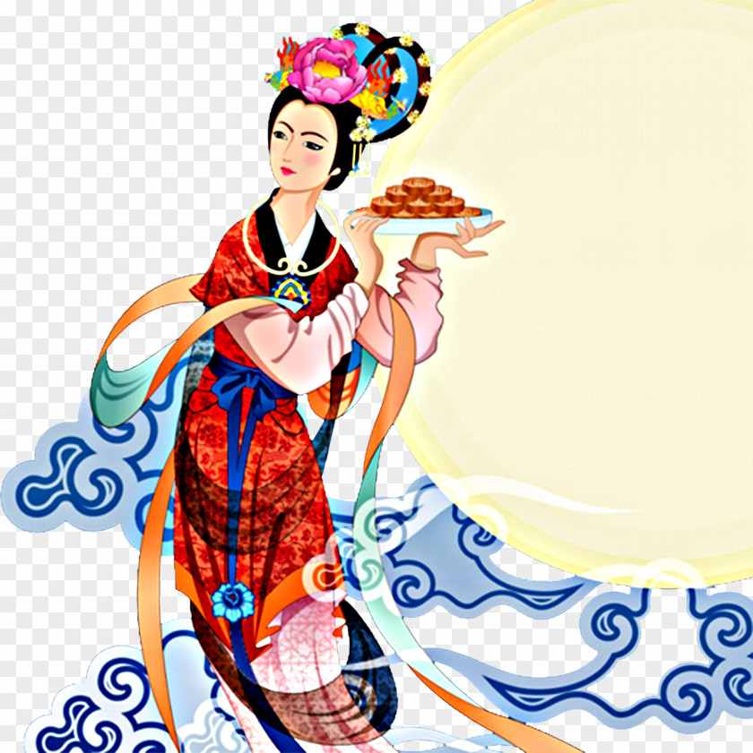 Chang E Mooncake Mid-Autumn Festival Chang'e PNG