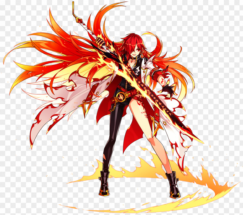 Flame Elsword Elesis Fire Combustion PNG