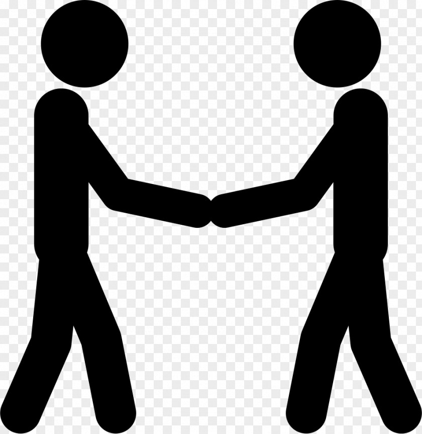 Hand Stick Figure Handshake Holding Hands PNG