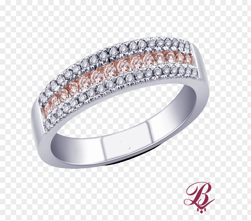 Pink Ring Wedding Silver Diamond PNG