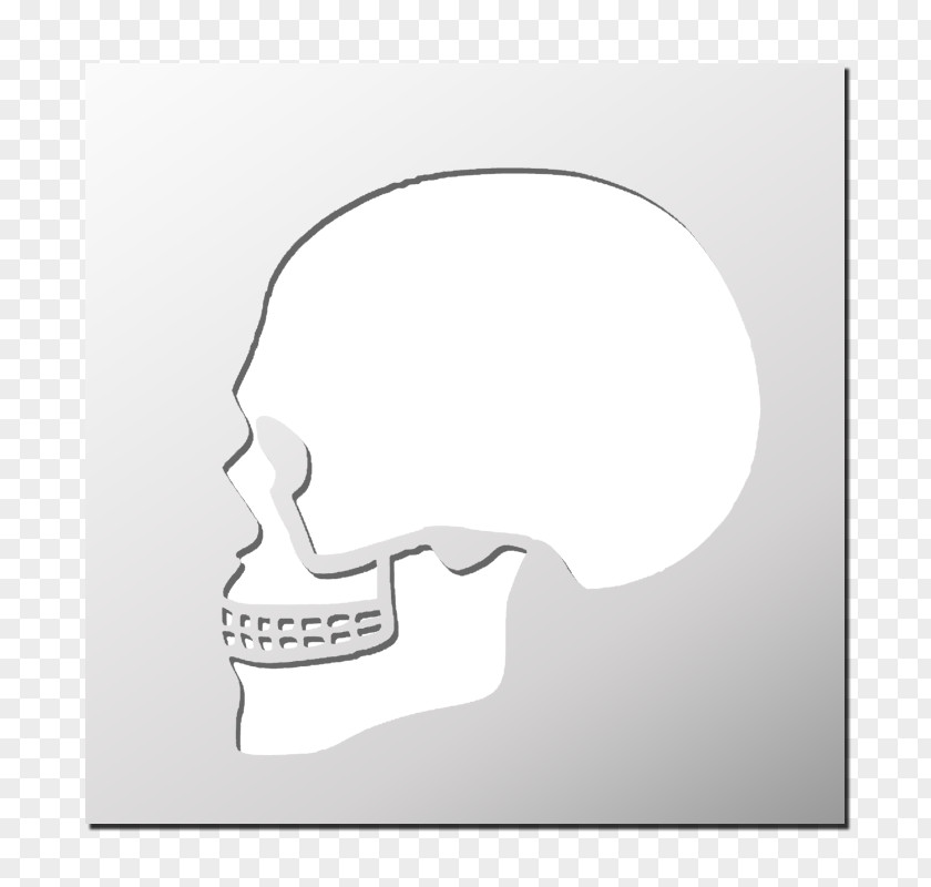 Skull White Thumb Jaw PNG