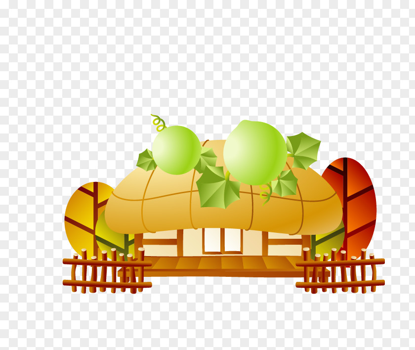 Vector Cartoon Castle Mid-Autumn Festival Sticker Happiness Mooncake WeChat PNG