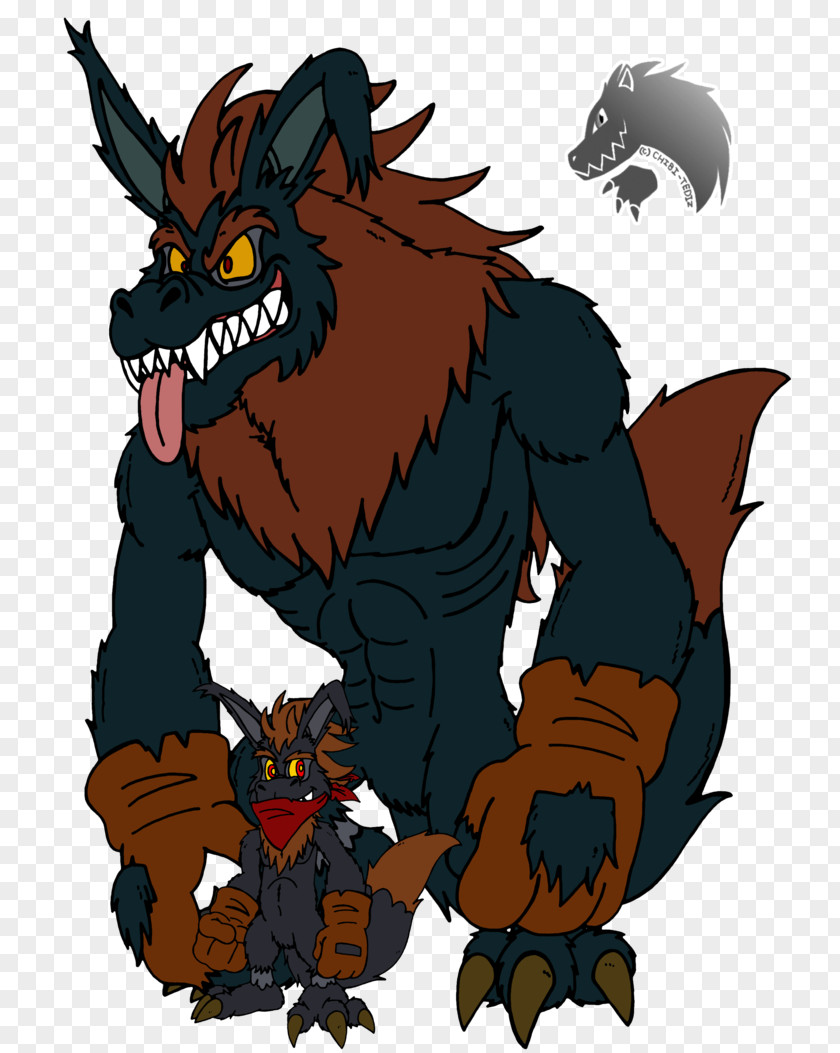 Demon Werewolf Art Gray Wolf Horror PNG