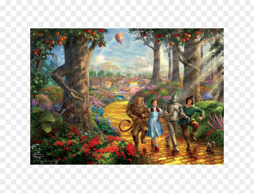 Painting The Wizard Scarecrow Wonderful Of Oz Tin Woodman Jigsaw Puzzles PNG