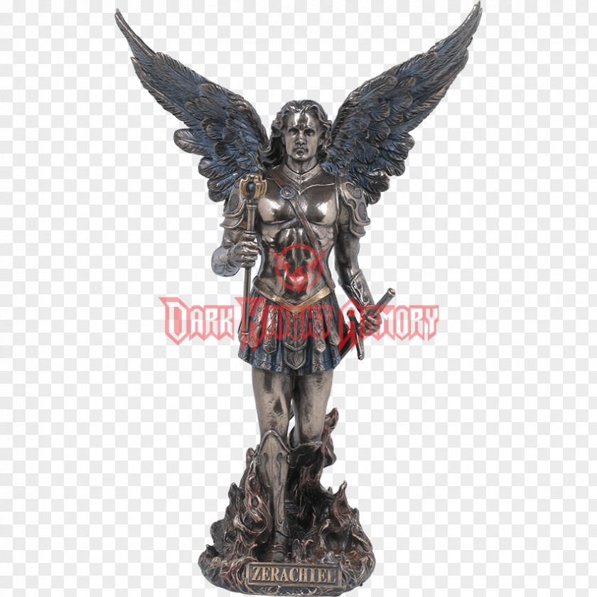 Angel Michael Gabriel Bronze Sculpture Raphael Zerachiel PNG