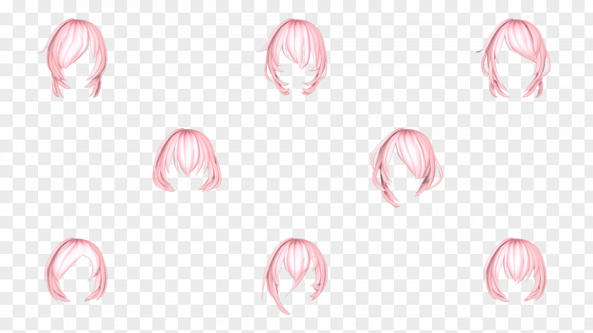 Hair Bangs Face Skin MikuMikuDance PNG