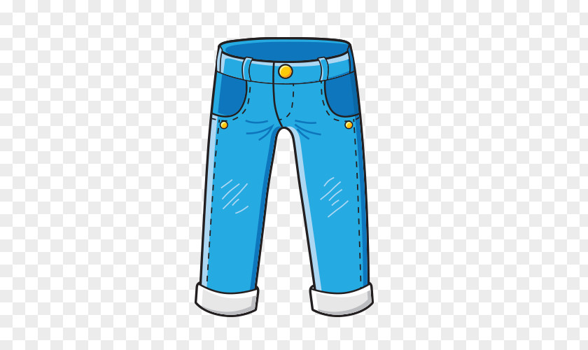 Jeans Pants T-shirt Cartoon PNG