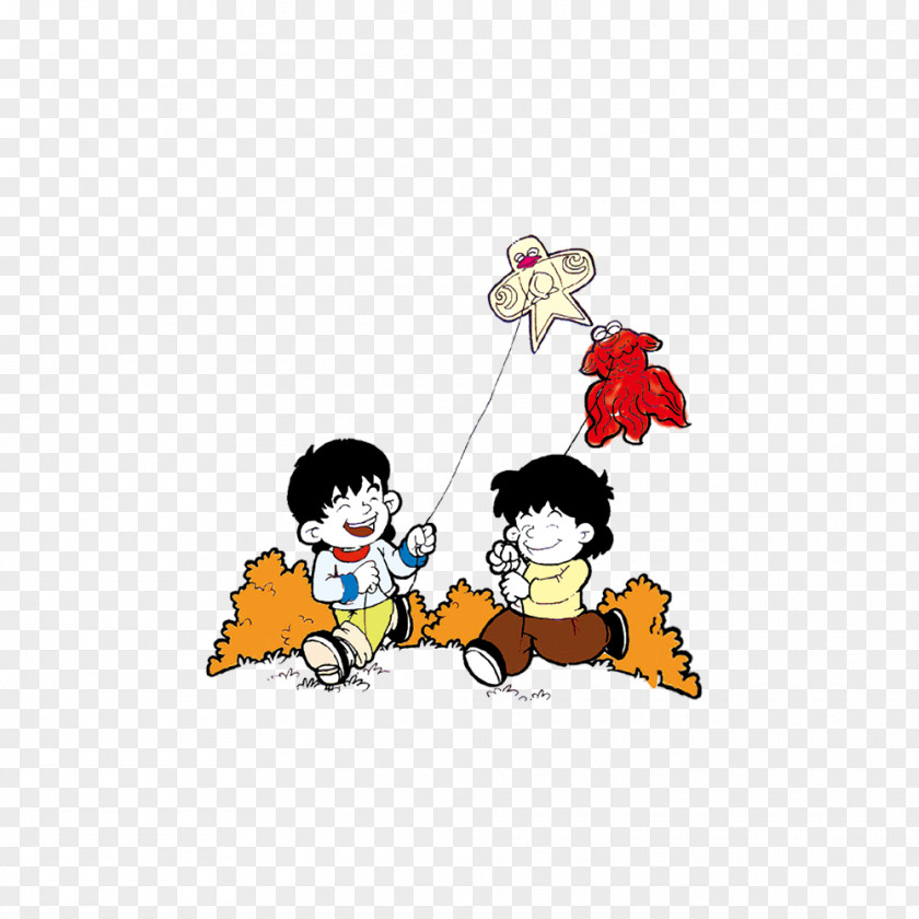 Kite Flying Material Child Cartoon PNG
