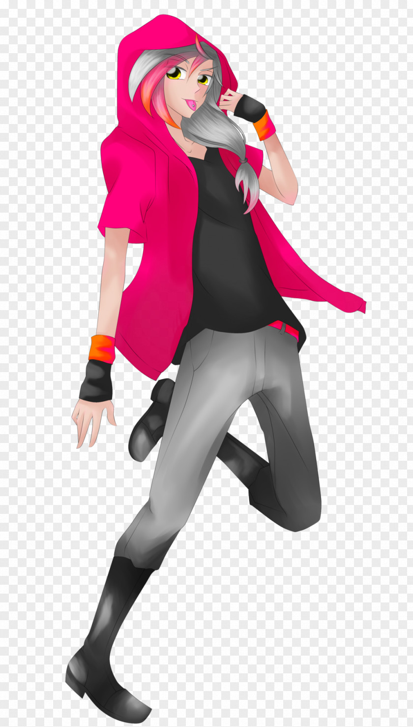 Nigth Cartoon Pink M Costume Character PNG