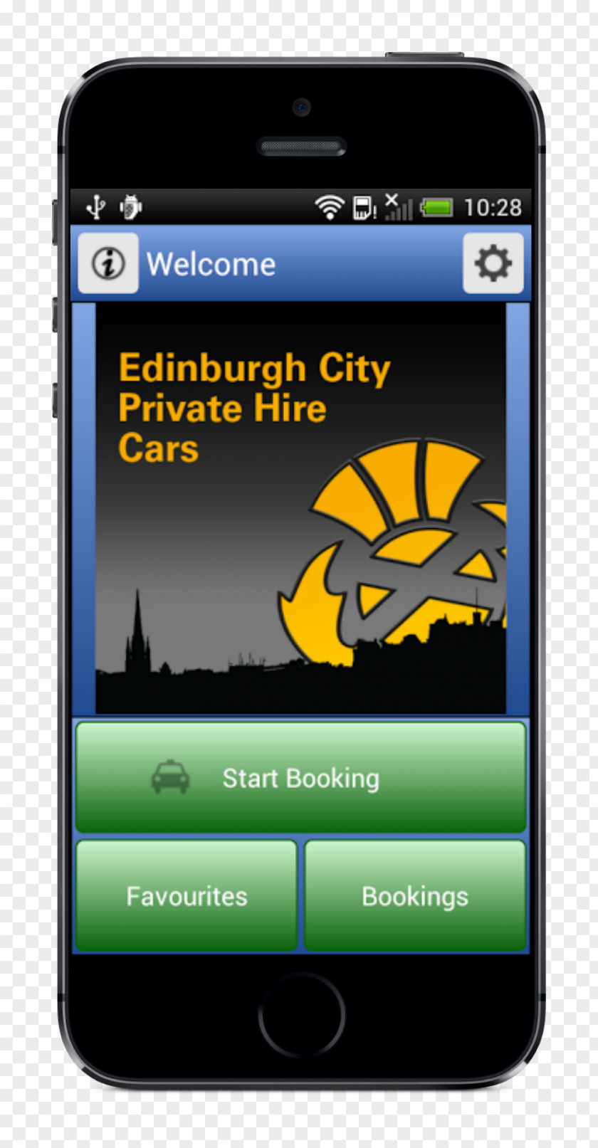 Taxi App Feature Phone Smartphone Edinburgh City Private Hire Ltd PNG