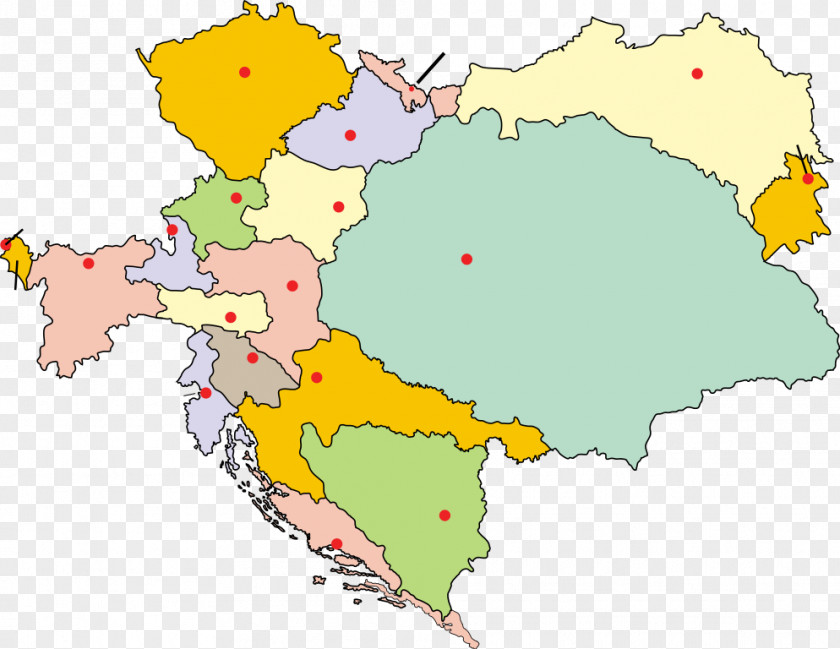 Map Austrian Empire Cisleithania Galicia First World War Kingdom Of Hungary PNG