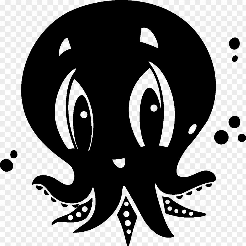 Antimony Symbol Octopus Logo Black M Clip Art PNG