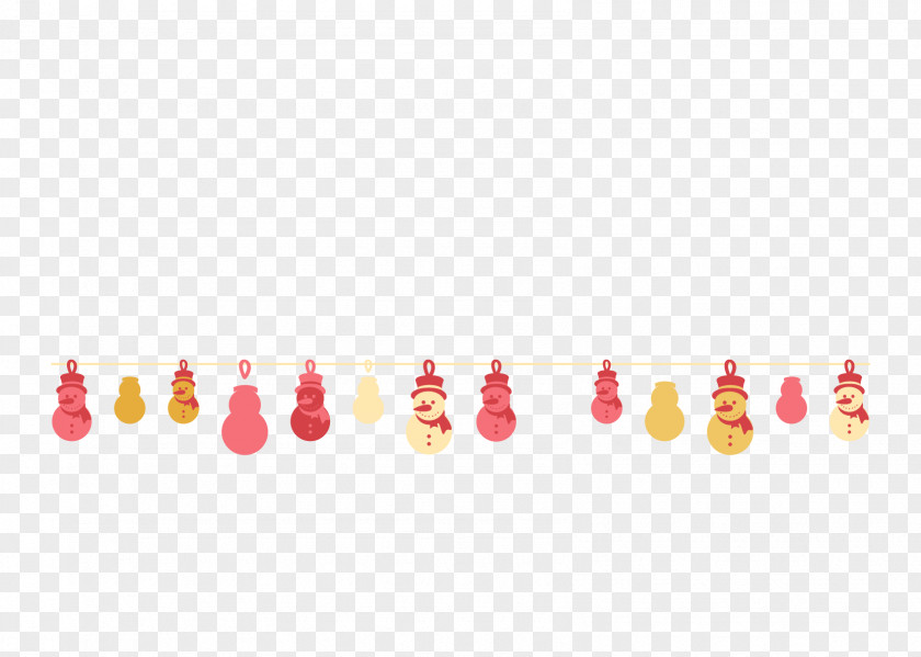 Christmas Snowman Pull Flag Vector PNG