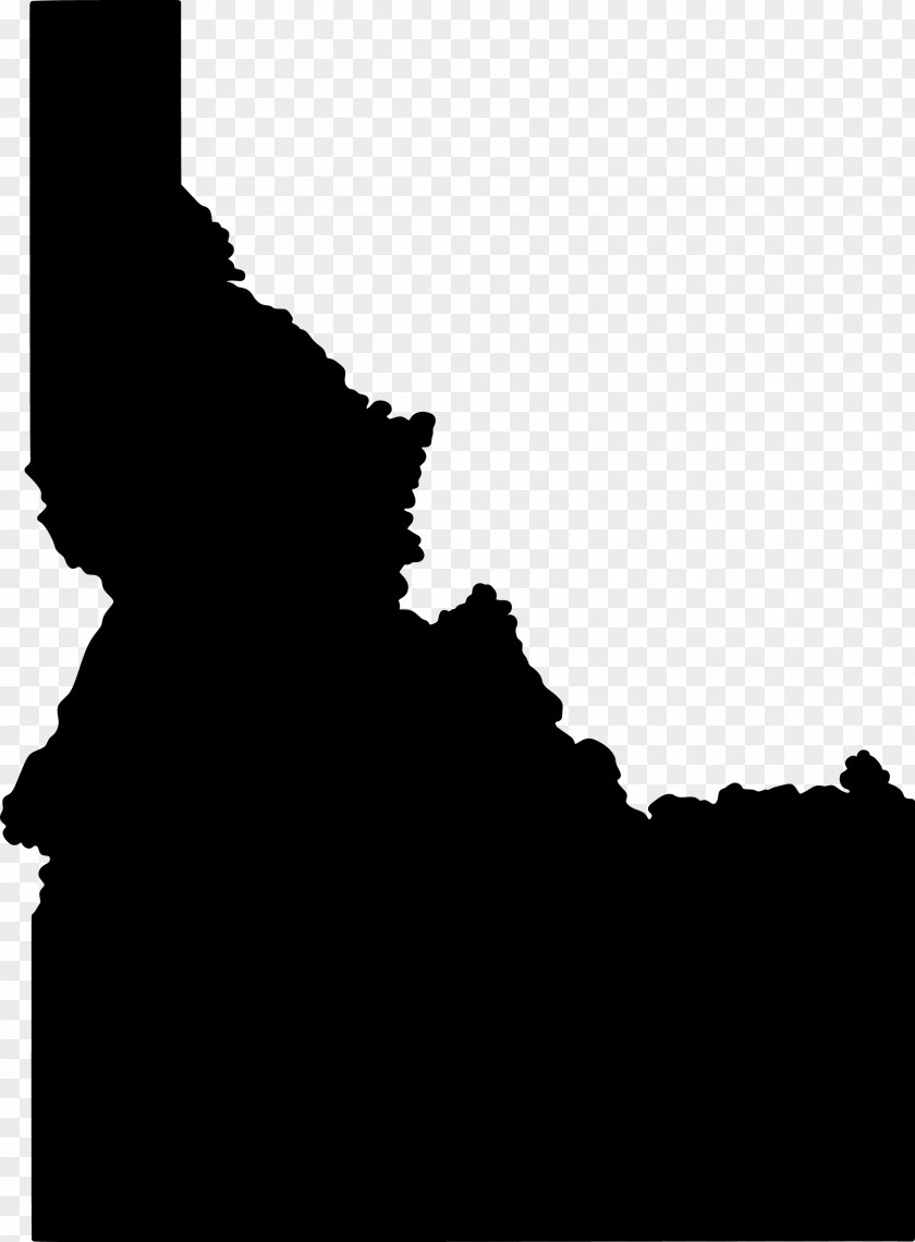 ID Boundary County, Idaho Mapa Polityczna Physische Karte Vector Map PNG