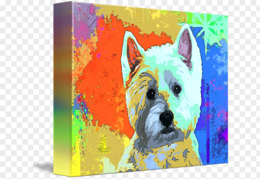 Paint Dog Breed West Highland White Terrier Cairn Acrylic PNG