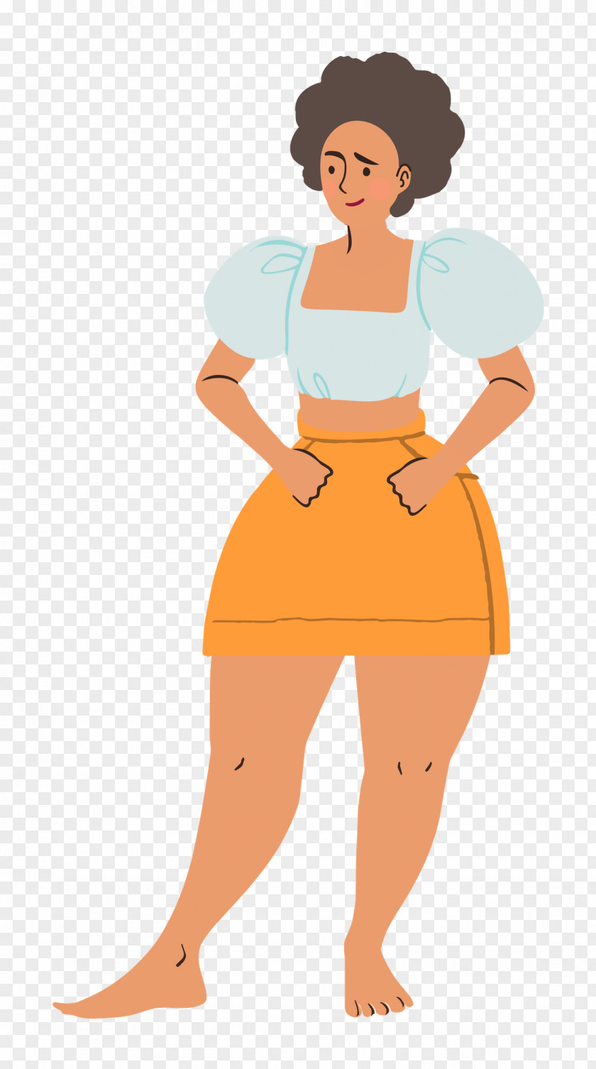 Standing Girl Woman PNG