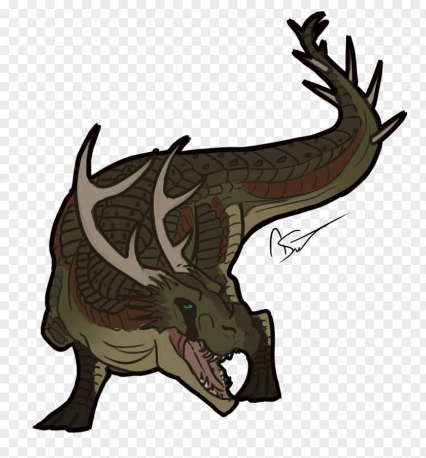 Deer Tyrannosaurus Dragon Cartoon PNG