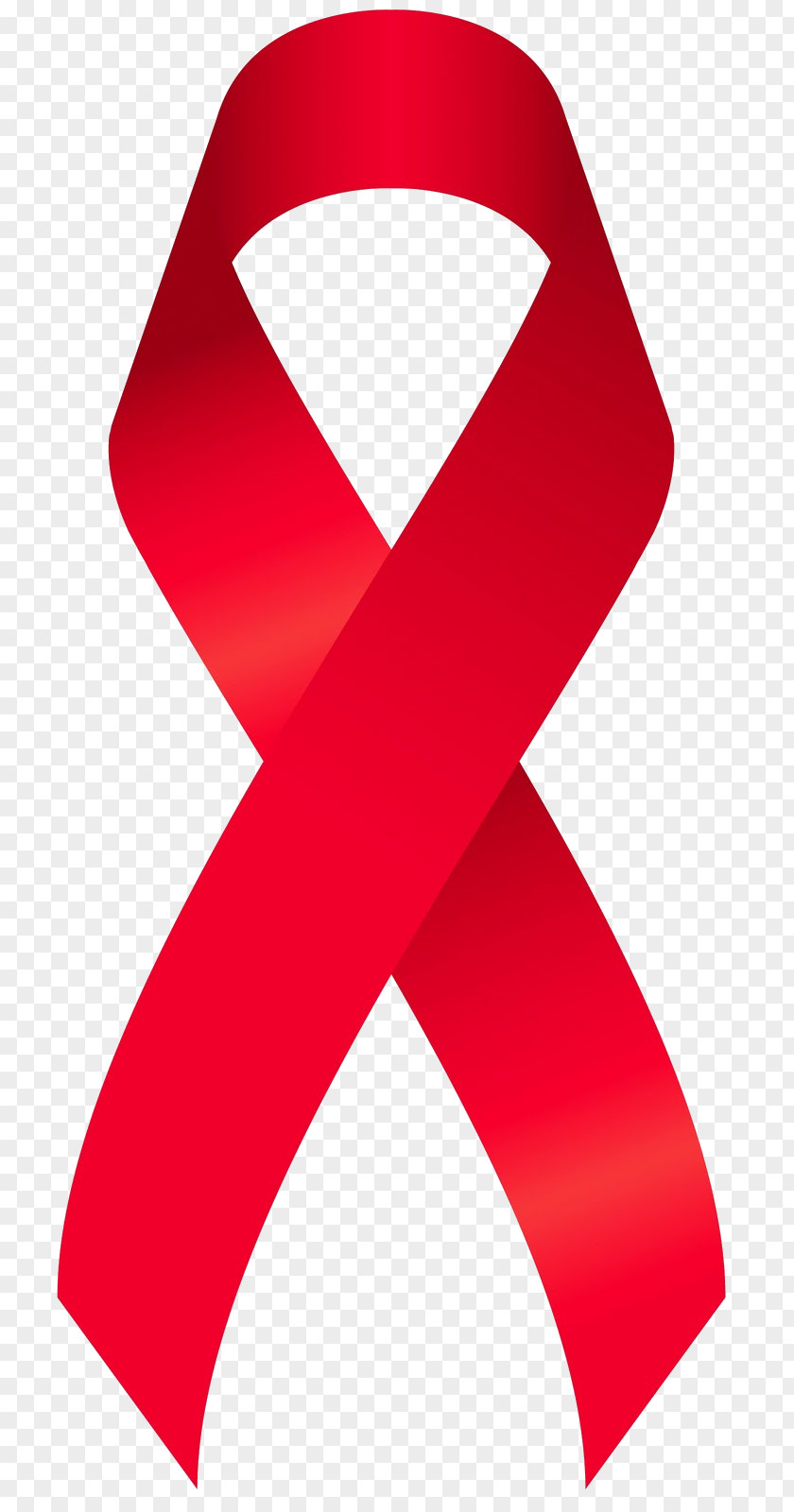 Watercolor Ribbon Red Week Awareness AIDS PNG