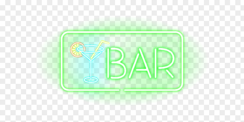 Cool Green Neon Bar Sign PNG green neon bar sign clipart PNG