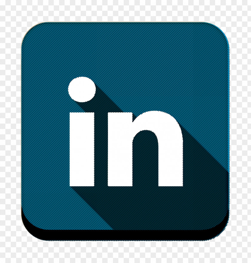 Electric Blue Logo Linkedin Icon Social Media PNG