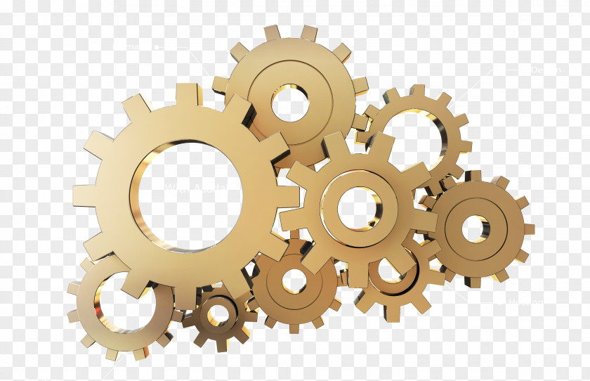Gears Vector Gear Technology Color PNG