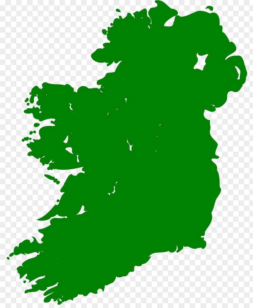 Ireland Local Post Co. Outline Of The Republic Map Clip Art PNG