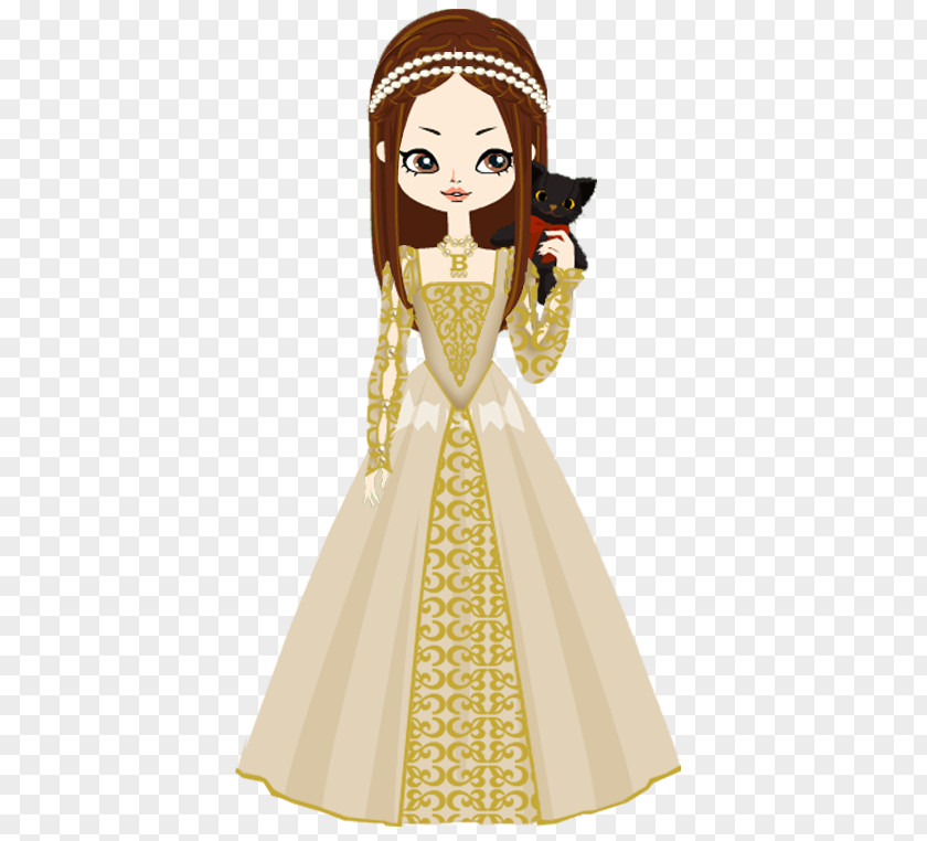 Queen Elizabeth Costume Design Human Hair Color Gown Cartoon PNG
