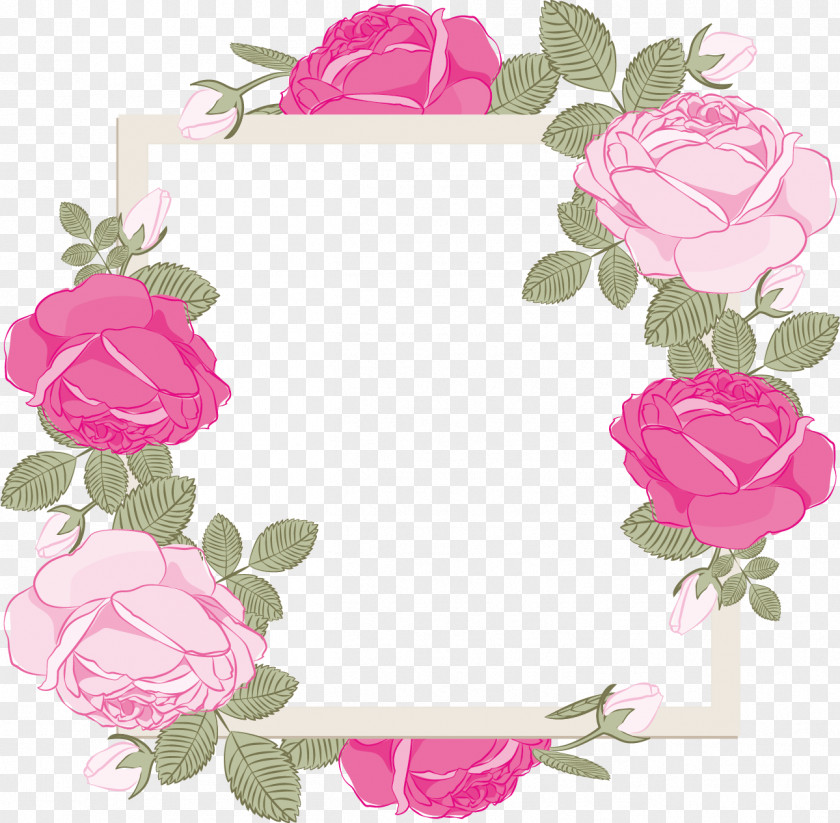 Flower Frame Floral PNG