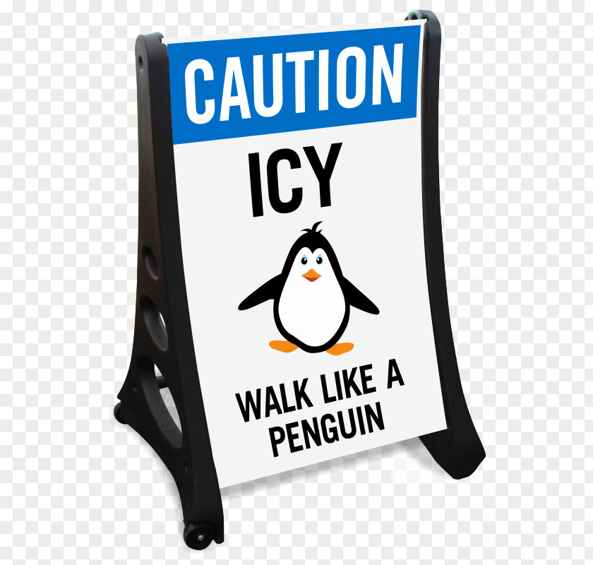 Penguin Brand Product Sign Sidewalk PNG