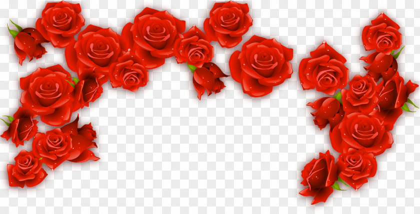 Red Rose Border Wine Rosxe9 PNG