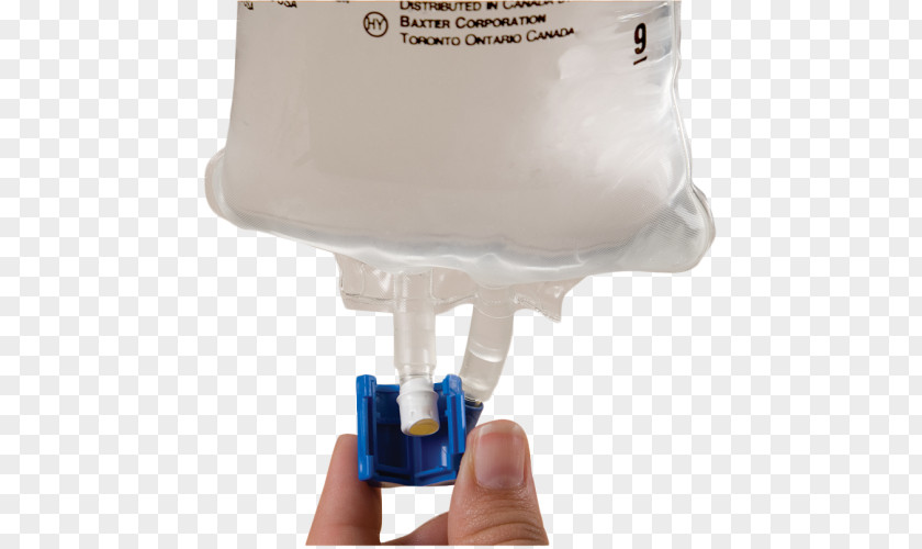 Saline Bag Intravenous Therapy Port Luer Taper Tamper-evident Technology Tamper Resistance PNG